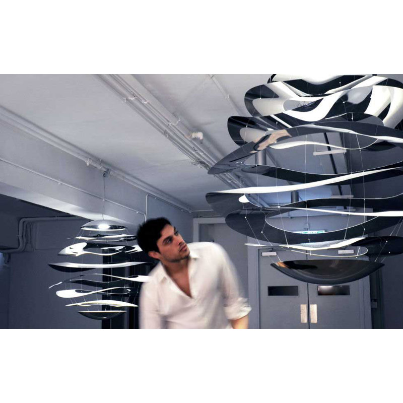 Buckle 1 - Light LED Chandelier, 27.5" H x 27.5" W x 27.5" D
