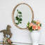 Miroir rond en bois, miroir mural pour la salle de bain