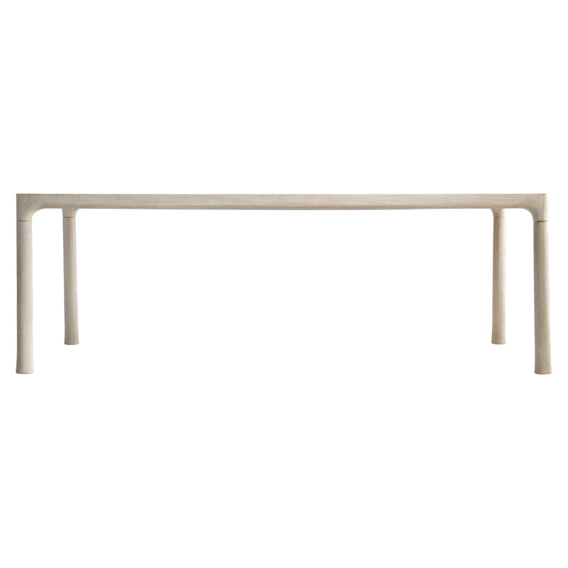 Siesta 30" x 55" Beige Teak Rectangular Dining Table