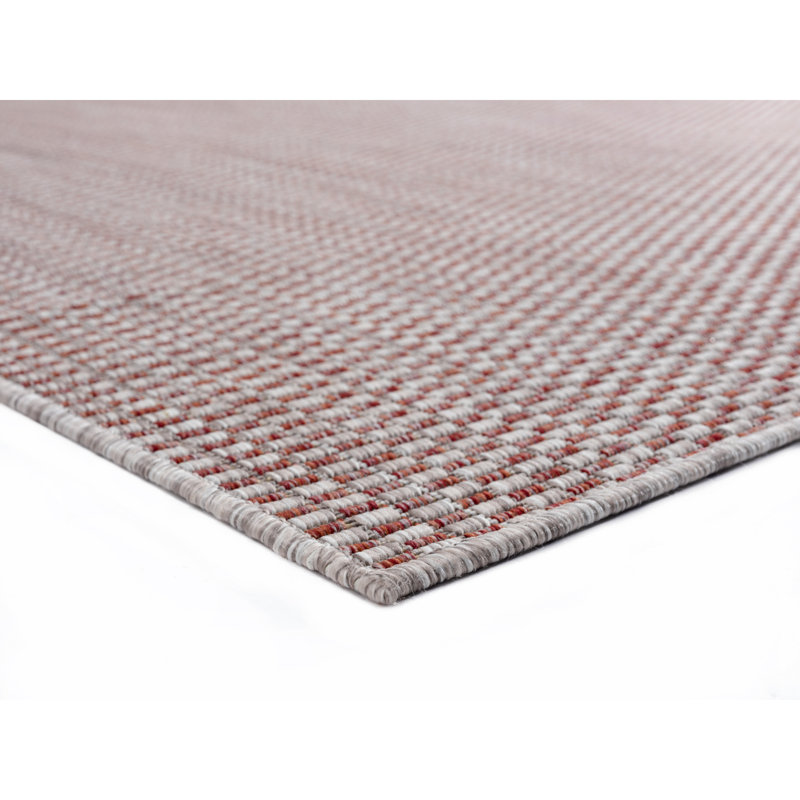 Tapis terre cuite à motif abstrait Bolte, Rectangle 7 pi 10 po x 10 pi 6 po