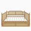 Lit de jour en rotin de style traditionnel avec 2 tiroirs-113041030-107209845