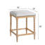 Ensemble de 4 tabourets de comptoir 26 po avec siège rembourré et structure en bois d'acacia massif-108924062-108924060