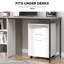 Organisateur de rangement mobile avec tiroir et armoire, support d'imprimante avec roulettes