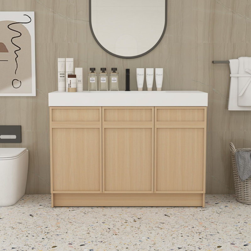 Meuble-lavabo 48 po avec lavabo en résine