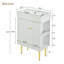 Meuble-lavabo de salle de bain avec lavabo simple en céramique