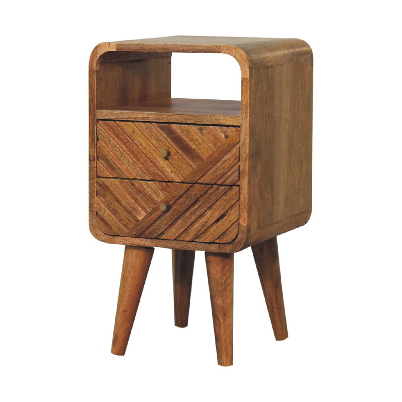 Dailonis 12'' W Solid Wood Nightstand