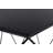 Adore Decor Element Geometric Side Table, Hexagon-Shaped Tabletop, Small Modern End Table, Black Metal Construction, Fully Assembled, Black