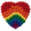 MODWOOL Rainbow Heart Shaped Trivets (Set of 2)-1155745466