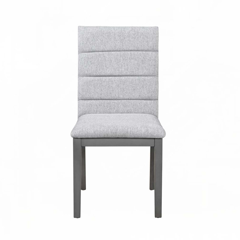 Chaises de salle à manger rembourrées modernes, Gris, Gris