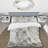 Indigold Grey Peonies II - Farmhouse Duvet Cover Set - Microfiber Polyester-38757570