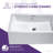 ANZZI Deux Series 14.3 " Vitreous China Rectangular Bathroom Sink and Overflow Hole