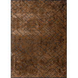 Brown/Black Abstract Luxury Area Rug