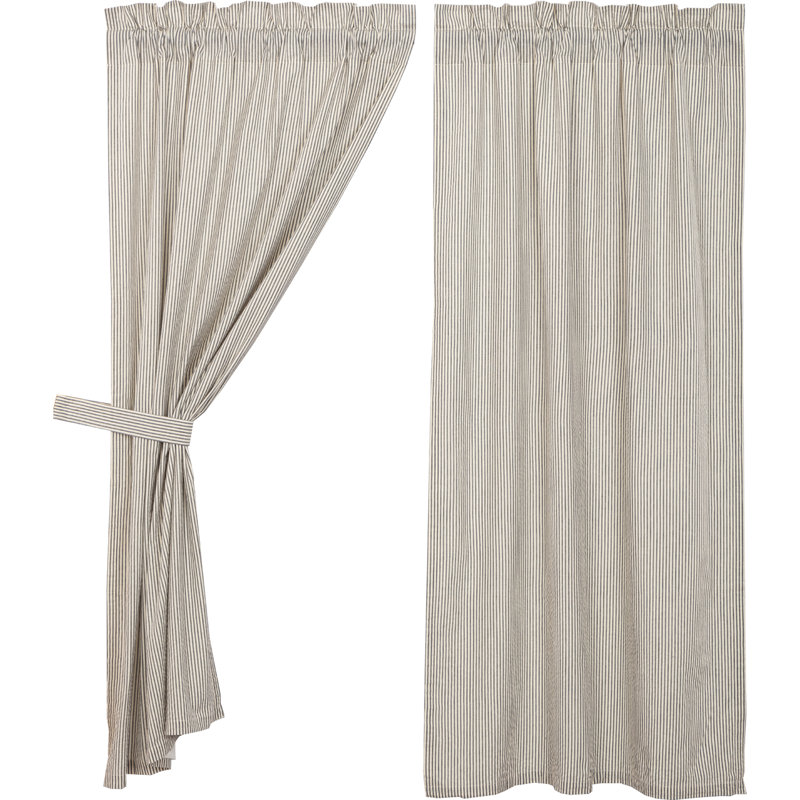 Peltier 100% Cotton Room Darkening Curtain Panel Pair, 36" W x 63" L