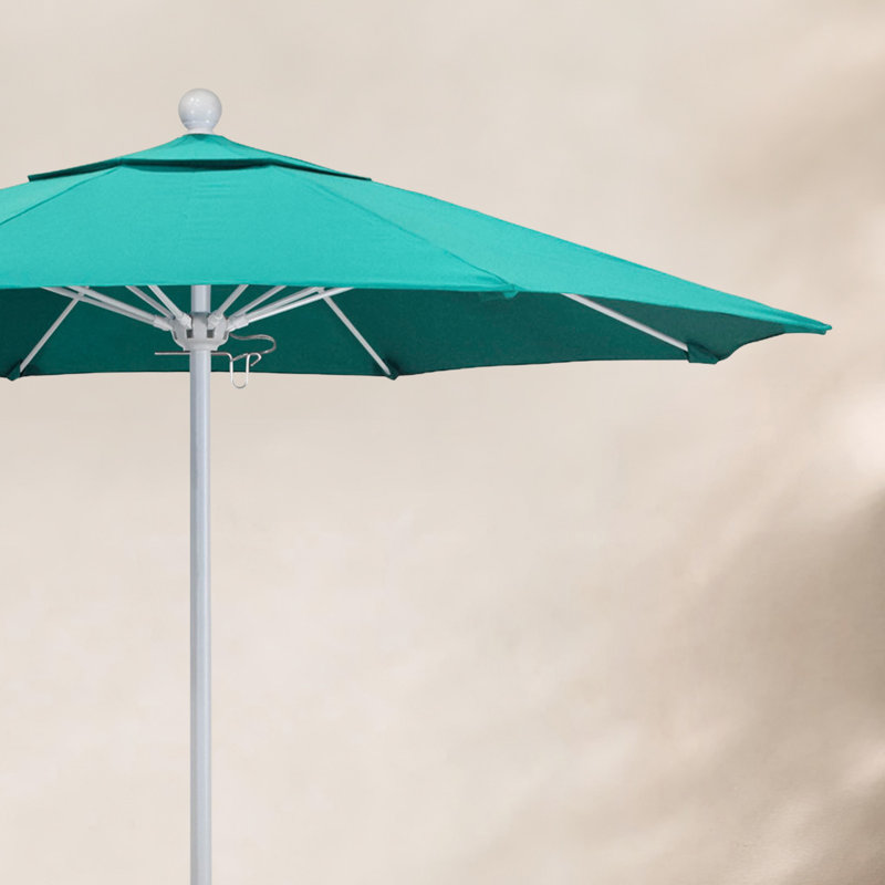 Hibo 7.5' Sunbrella® Umbrella, Canvas Henna Sunbrella® Canvas