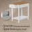 Small Side Table with Drawer - Nightstand with Shelf for Bedroom or Dorm - Narrow End Table for Living Room or Entryway