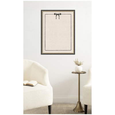 Framed Fabric Pinboard  Printed Linen Bulletin Board