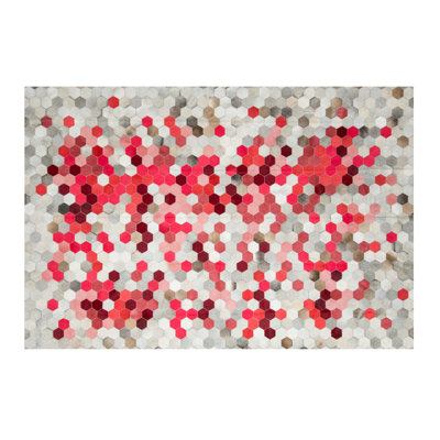 Angulo Cowhide Geometric Area Rug