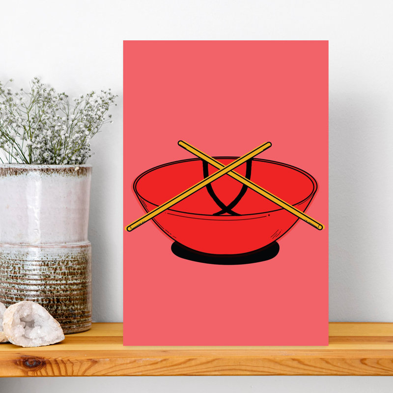 Contemporary Art Minimalist Bamboo Wall Art - Wrapped Canvas Print, 45.72 cm H x 30.48 cm W
