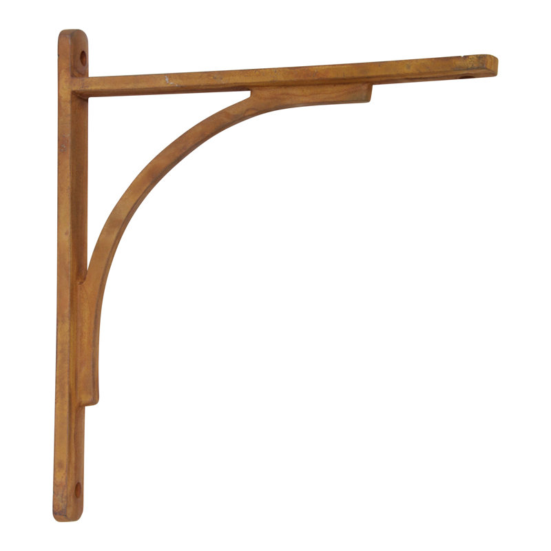 Équerre de tablette en fer, Rouille