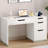52 Inch Desk with 4 Drawers, Small Computer Desk for Small Space-1296264698-1275599903