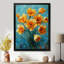 Jonquilles jaunes et orange vibrantes - Décoration murale jonquilles-761503488-761503490