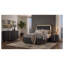 Ensemble de chambre à coucher complet Josephine 3 pièces avec tête de lit à DEL, commode et table de chevet en bois d'ingénierie noir