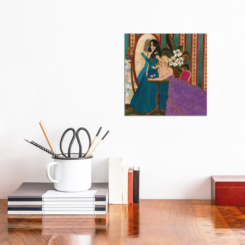 Divas At The Mirror by Malenda Trick - Wrapped Canvas Gallery-Wrapped Canvas Giclée, 30.48 cm H x 30.48 cm W