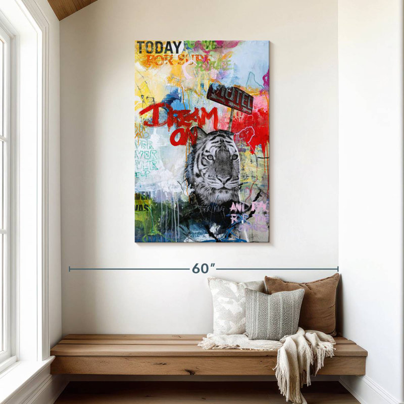 Brampt Tiger King, 45" H x 30" W