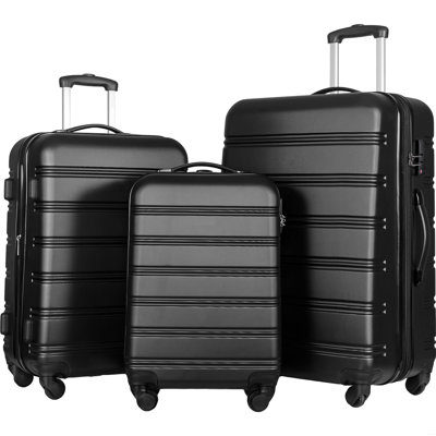 Ensemble de valise à roulettes 3 pièces avec serrure TSA 20 "24" 28 "Disponible