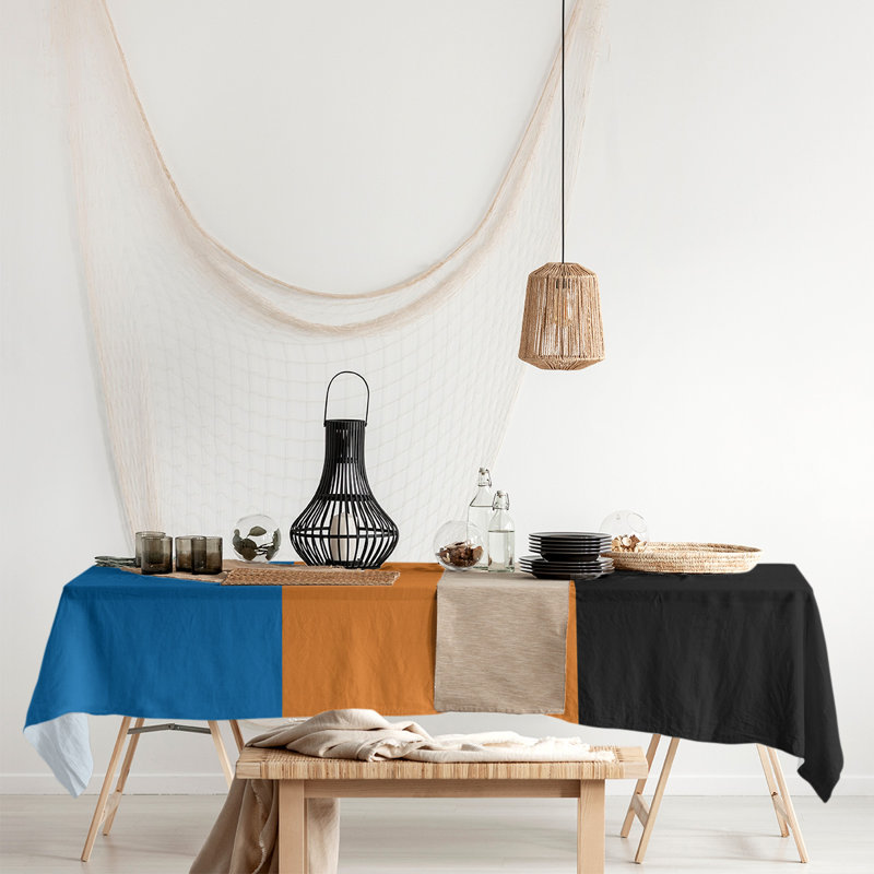 Nappe basket New Orleans, New York,Blue/Orange/Black
