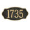 Hampshire 1-Line Wall Address Plaque