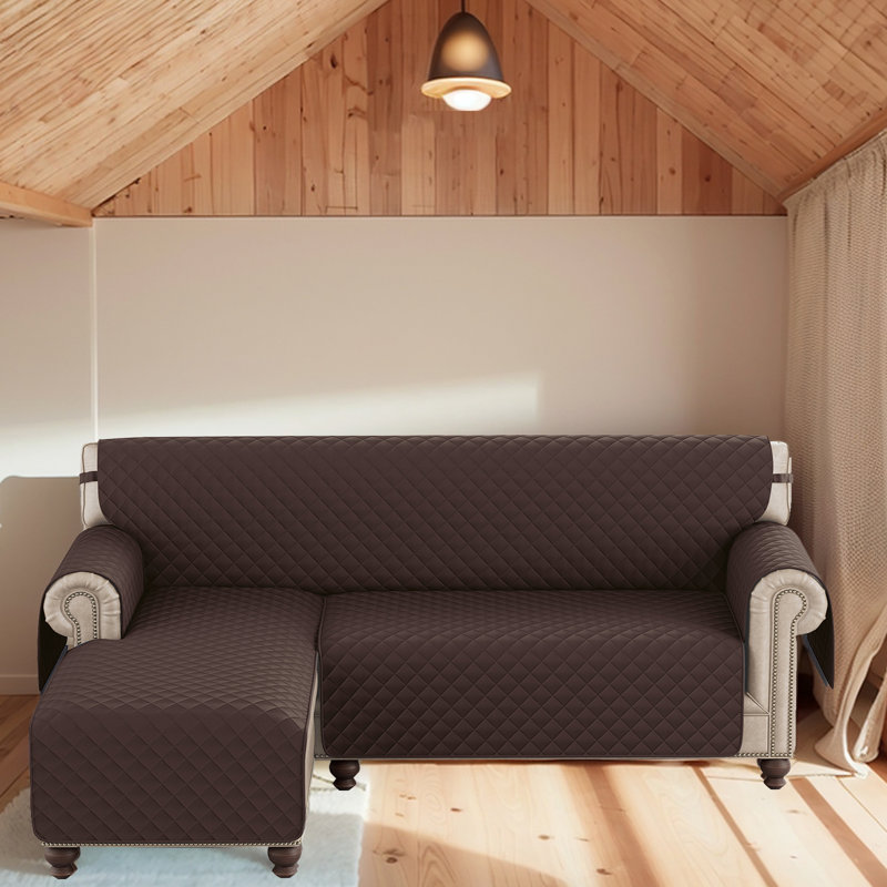 Housse de canapé réversible en forme de L - Housse de canapé modulaire Protection and Elegance, H 137 po x l 174 po
