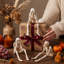 Squelette d'Halloween pour l'intérieur de la cheminée