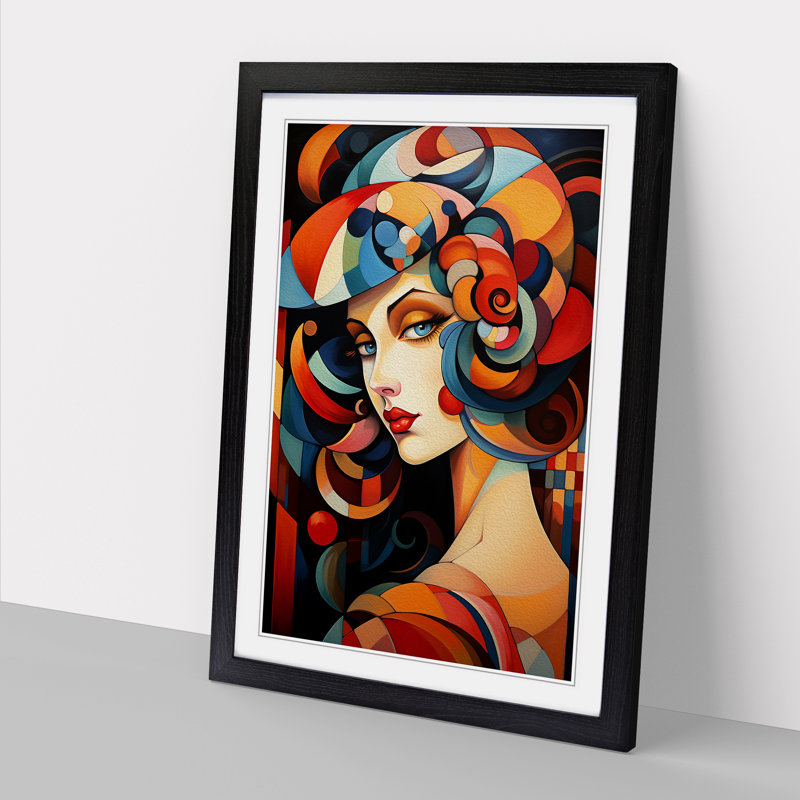 Single Picture Frame Print on Wood, Black Framed, 64cm H x 46cm W