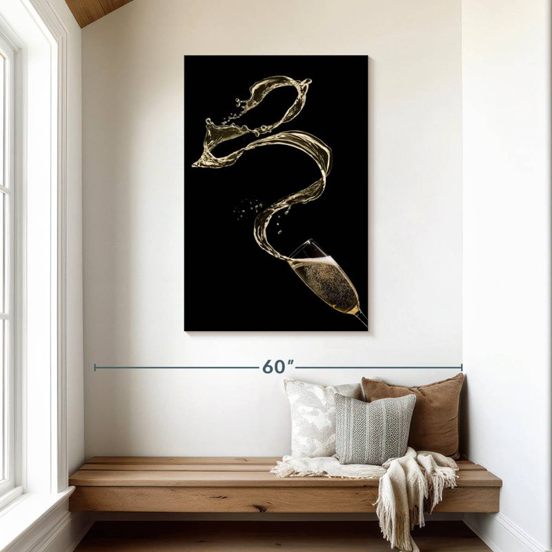 Yarlin Champagne Splash, 45" H x 30" W