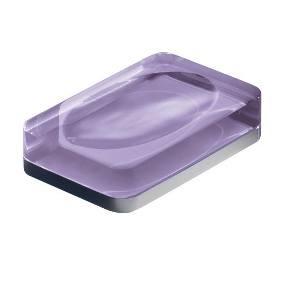 Lilac Thermoplastic Resin Contemporary Free Standing Soap Dish