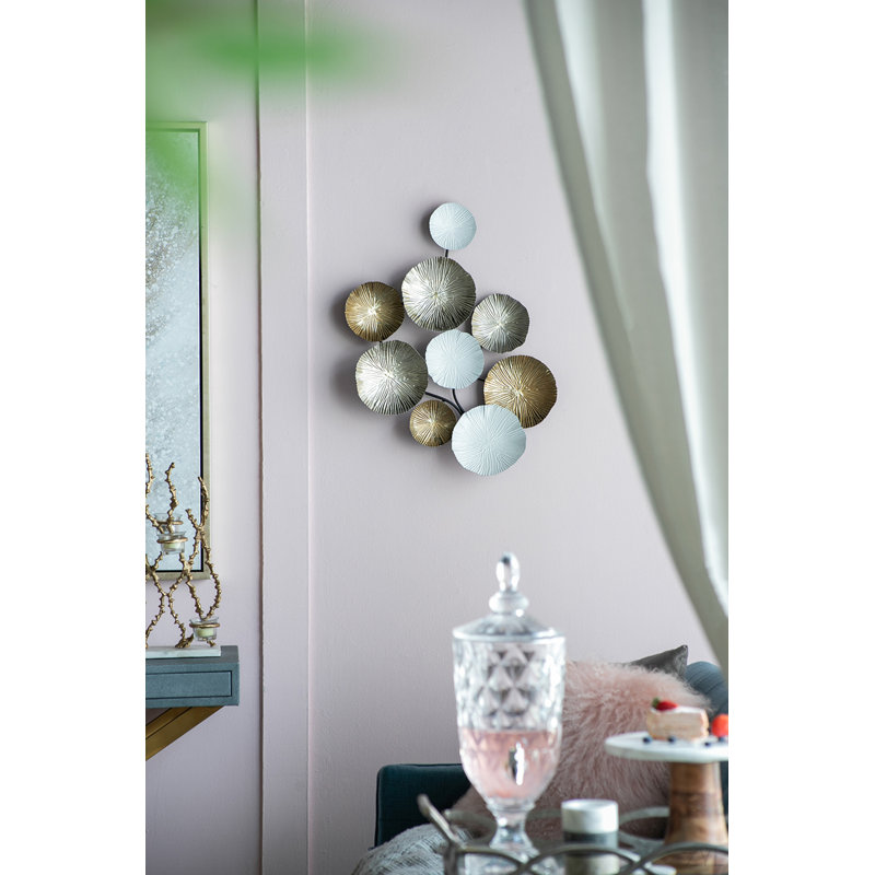 Décoration murale contemporaine en métal 24,5 "X 18"