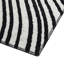 Rectangle Bledian abstrait tissé à la machine recyclé P.E.T. Tapis blanc / noir-1635406670