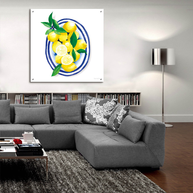 «August Lemons 1» par Augusta Lopez, H 36 po x l 36 po x P 0,2 po
