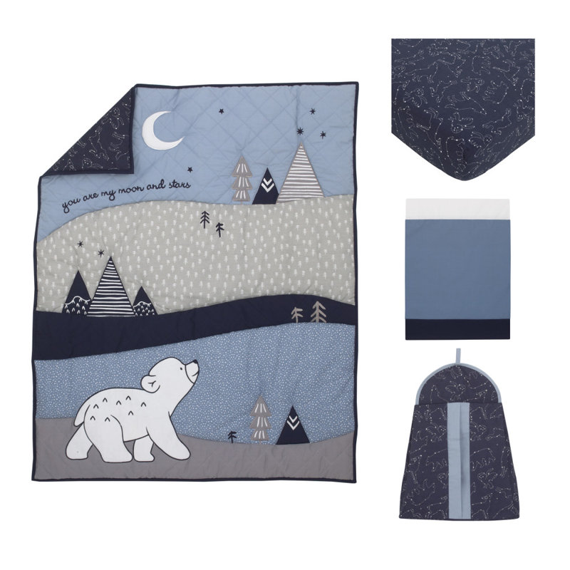 Ensemble de literie pour lit de bébé 4 pièces cosmo bear Koziol