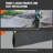Dump Truck Mesh Tarp, 6 X 14 Ft, PVC Coated Black Heavy Duty Cover With 5.5" 18Oz Double Pocket, Brass Grommets, Reinforced Double Needle Stitch Webbing Fits Manual Or Electric Dump Truck System