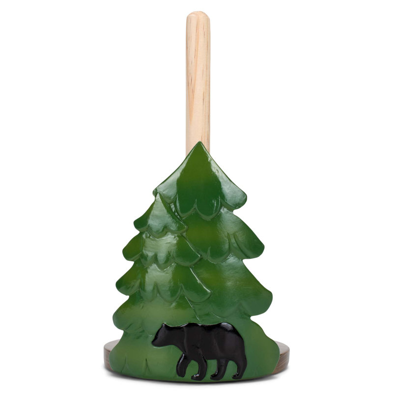 Porte-serviettes en papier forêt et ours
