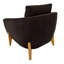 Fauteuil d'appoint pour chambre à coucher, Design artistique, revêtement, rembourrage en mousse, siège à assise mi-ferme, beige