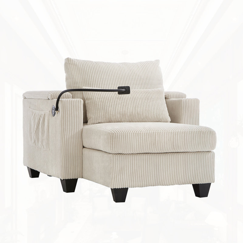 Méridienne convertible, Beige