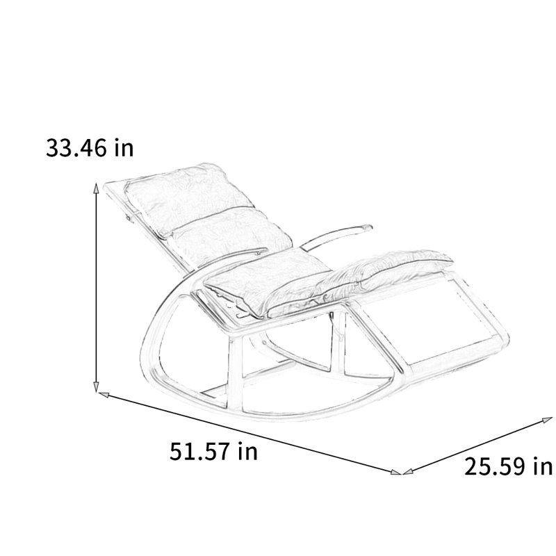 Chaise confortable entièrement en bois massif