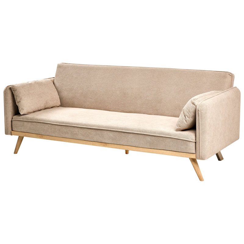 Sofa Bed ASAA Fabric, Light Brown