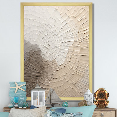 Graceful Minimalism Beige Muted Art - Minimalism Wall Art
