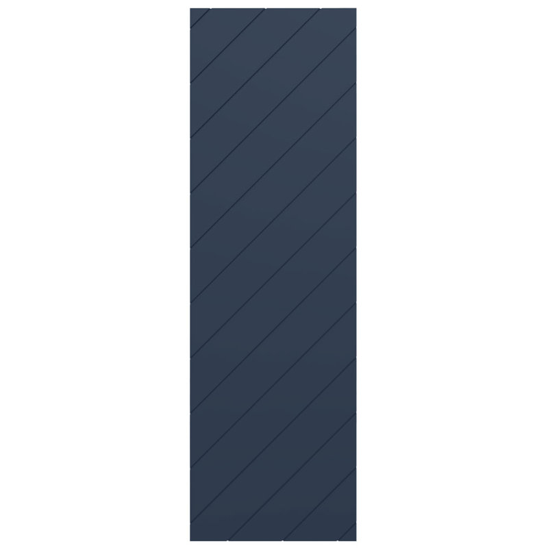 Volets de style moderne EnduraCore, 18"W, Bleu nuit sans étoile, H 37 po