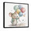 Illustration grise de bébé souris détaillée - animaux, décoration murale souris-1141609984-1205104148