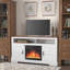 Meuble télé 60 po pour téléviseur avec foyer électrique et flamme DEL réglable 60 po